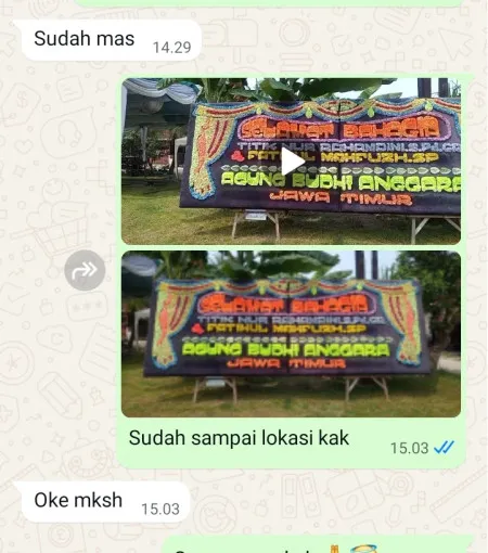 Pengiriman Papan Bunga Sukamaju Sobang